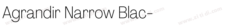Agrandir Narrow Blac字体转换 Agrandir Narrow Blac字体转换